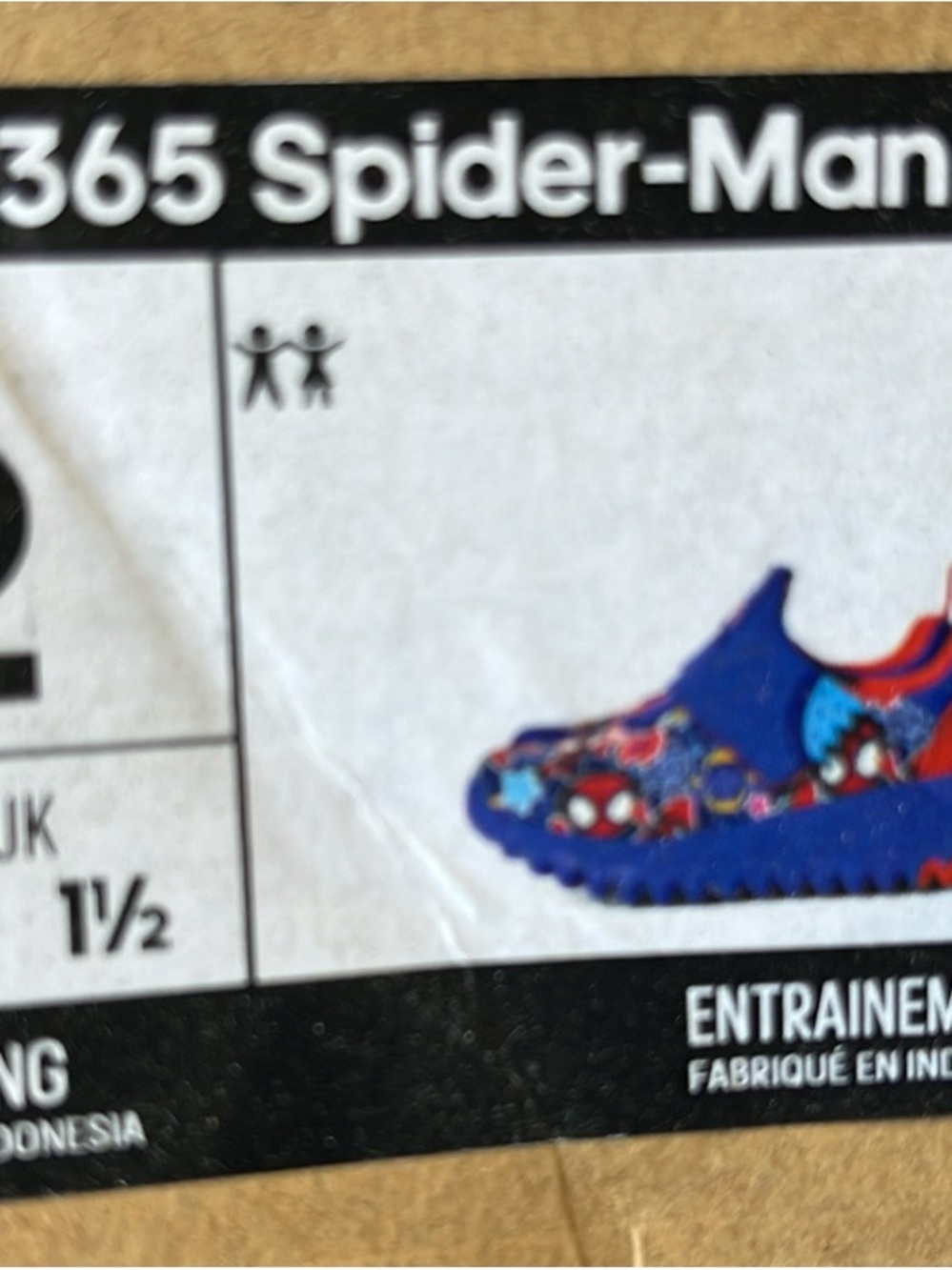 adidas Kids Blue Spider-Man Slip-On Sneakers
